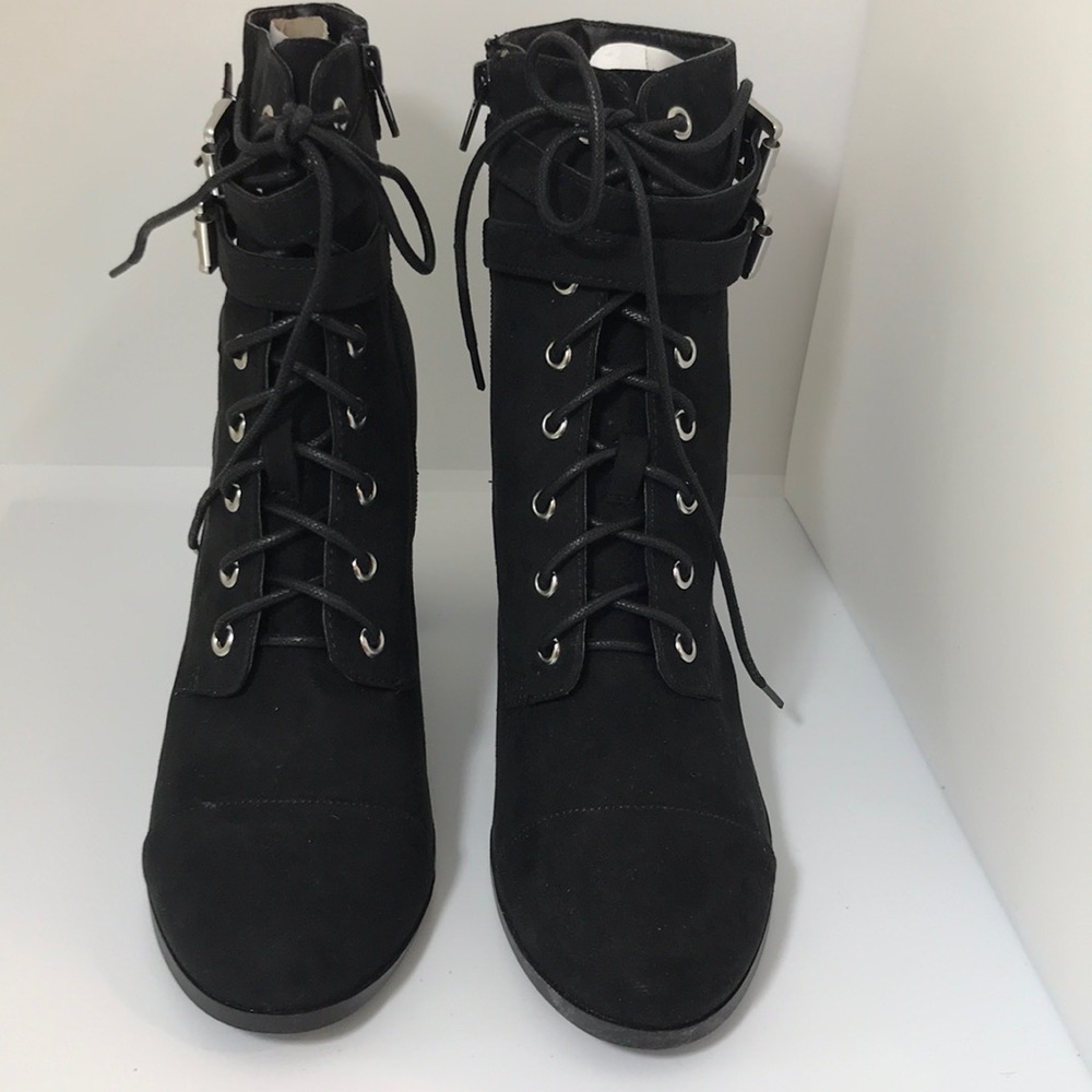 Madden Girl combat style ankle bootie